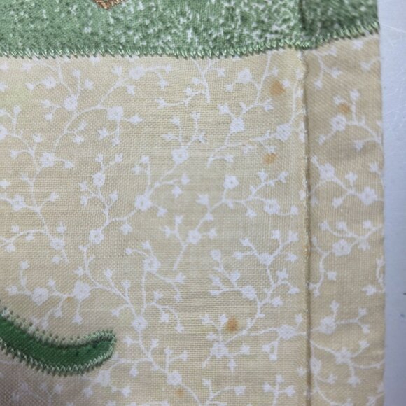 Two Fall Pumpkin Quilted Placemats Patchwork autumn Thanksgiving holiday - Picture 4 of 8